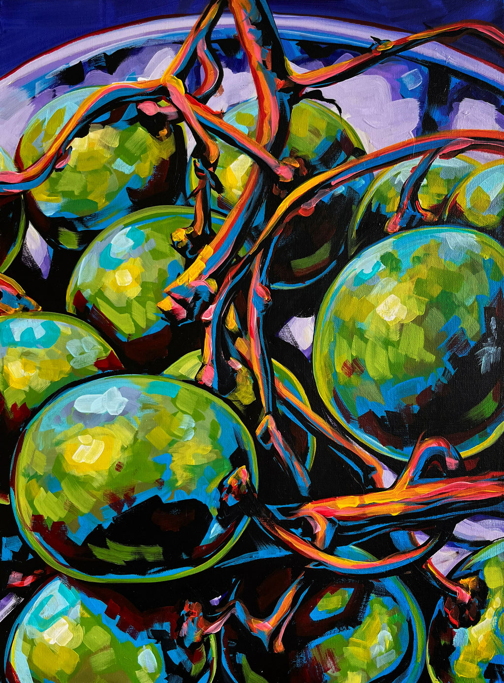 Original 'Even More Dramatic Grapes' - 60cm x 45cm
