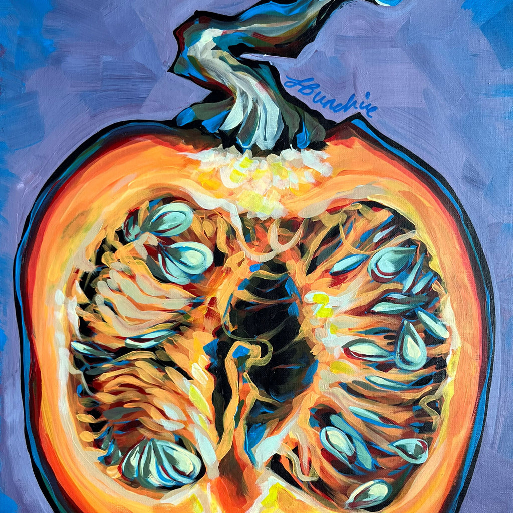 Original 'The Pumpkin Cross-Section' - 60 x 45cm