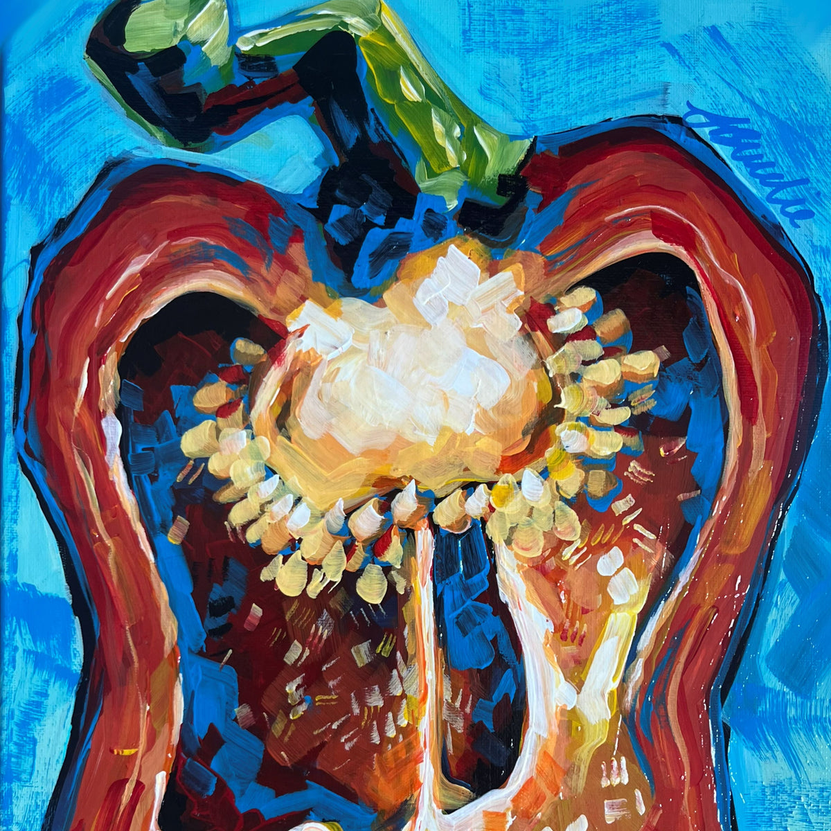 Original 'The Pepper Cross-Section' - 40 x 30cm