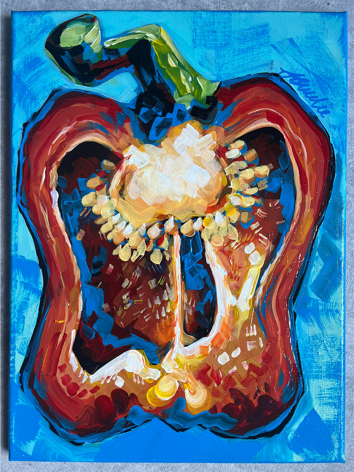 Original 'The Pepper Cross-Section' - 40 x 30cm
