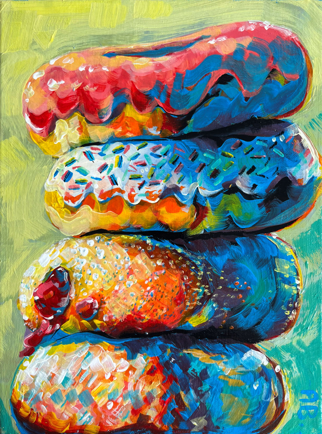 Original 'Doughnut Stack' - 30cm x 22cm