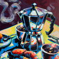 Original 'Have a proper coffee with breakfast!' - 60 x 45cm