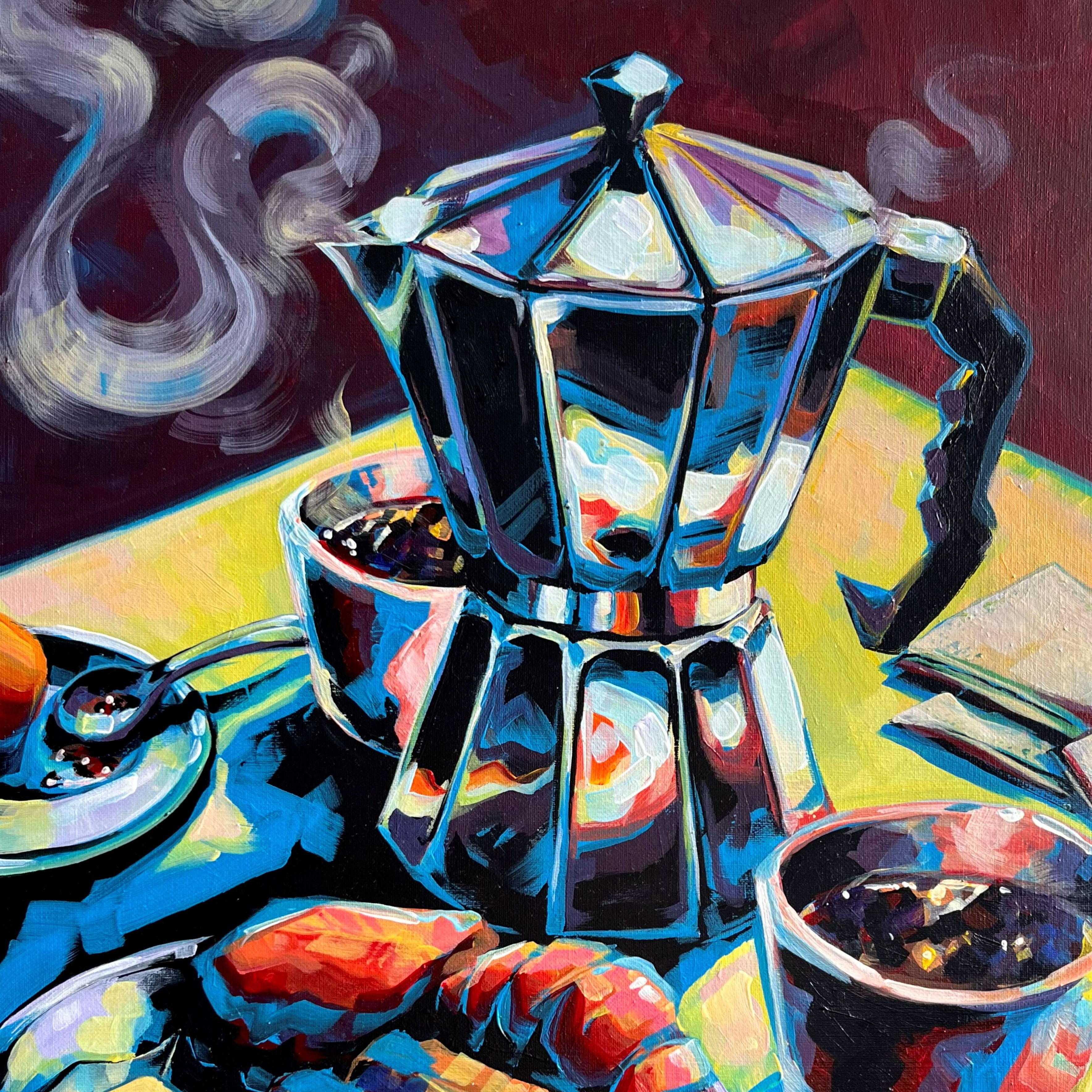 Original 'Have a proper coffee with breakfast!' - 60 x 45cm