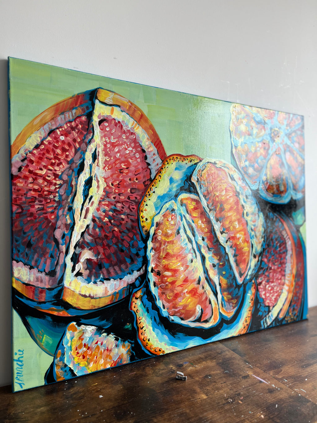 Original 'Mixed Oranges' - 80cm x 60cm
