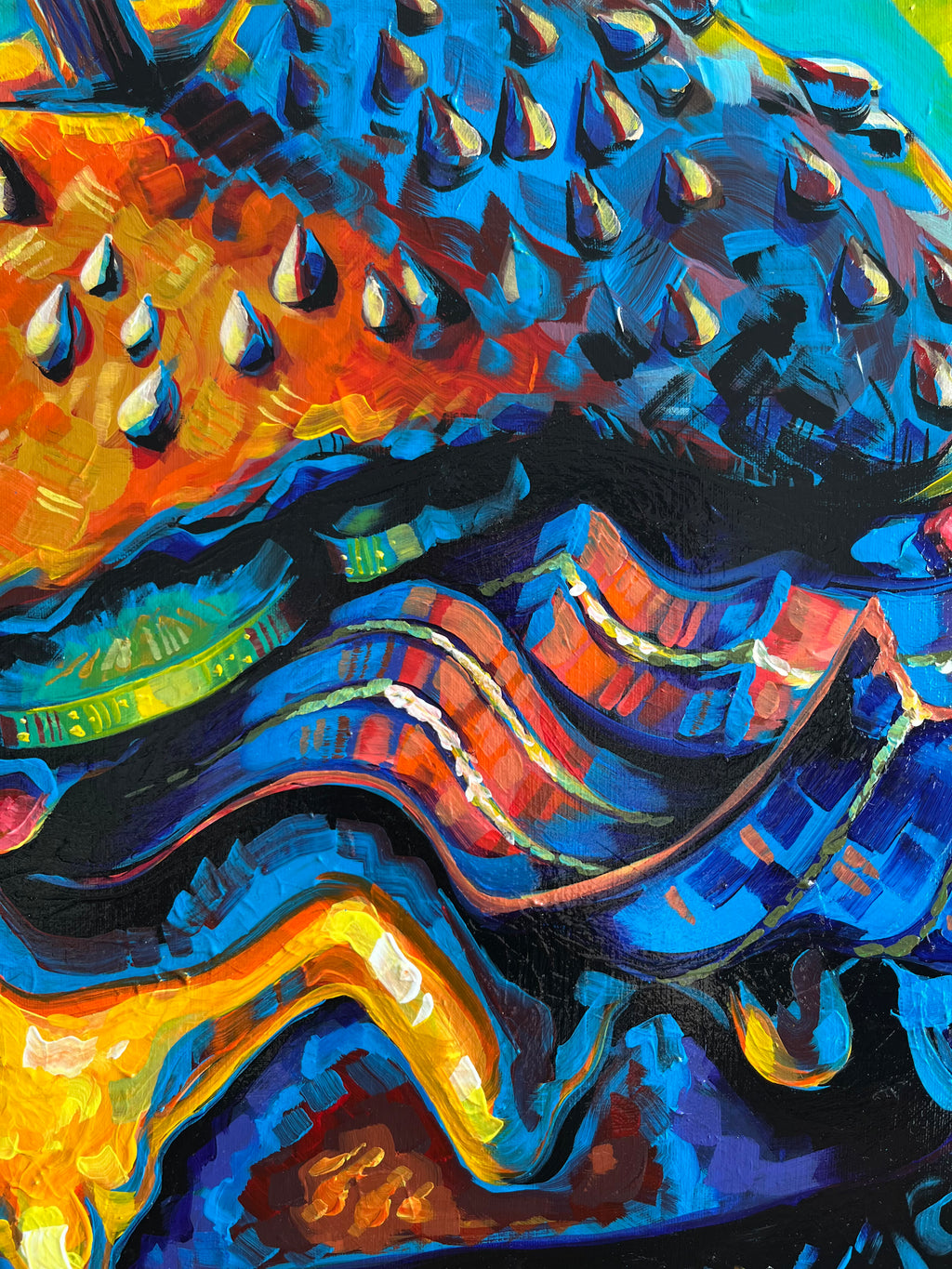 Original 'Burger, Overstuffed' - 60cm x 60cm