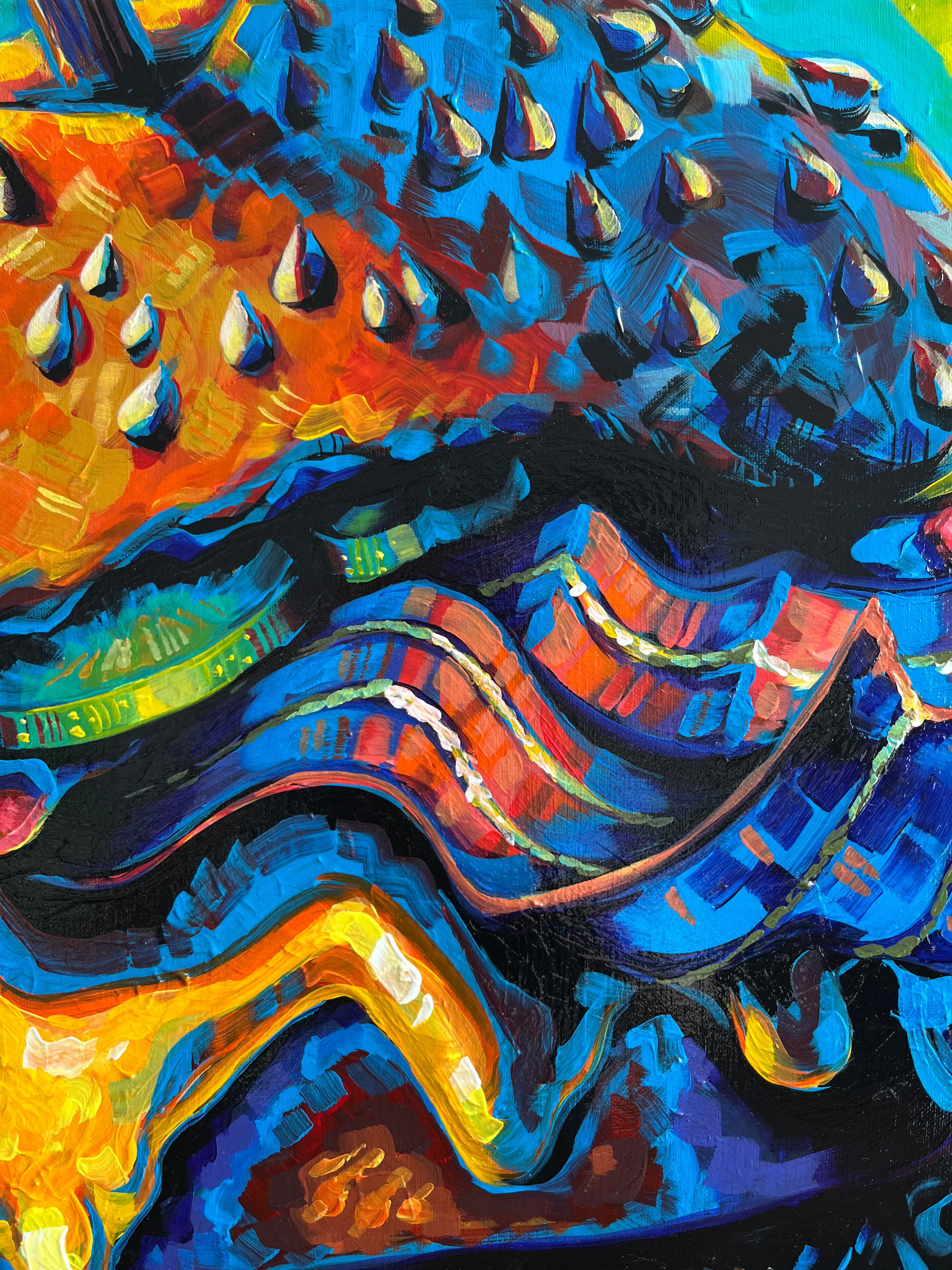 Original 'Burger, Overstuffed' - 60cm x 60cm