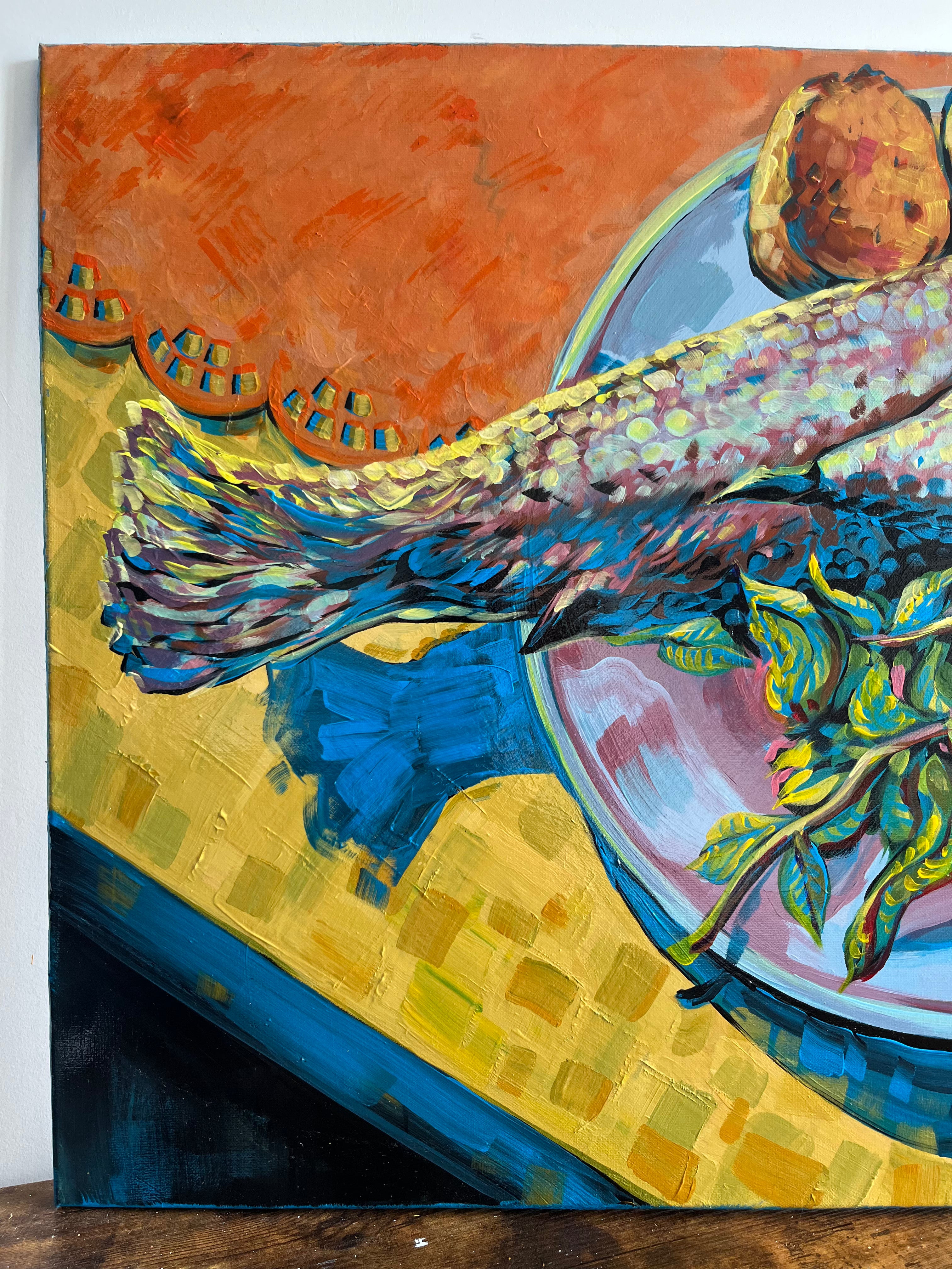 Original 'Mediterranean Dinner' - 80cm x 60cm
