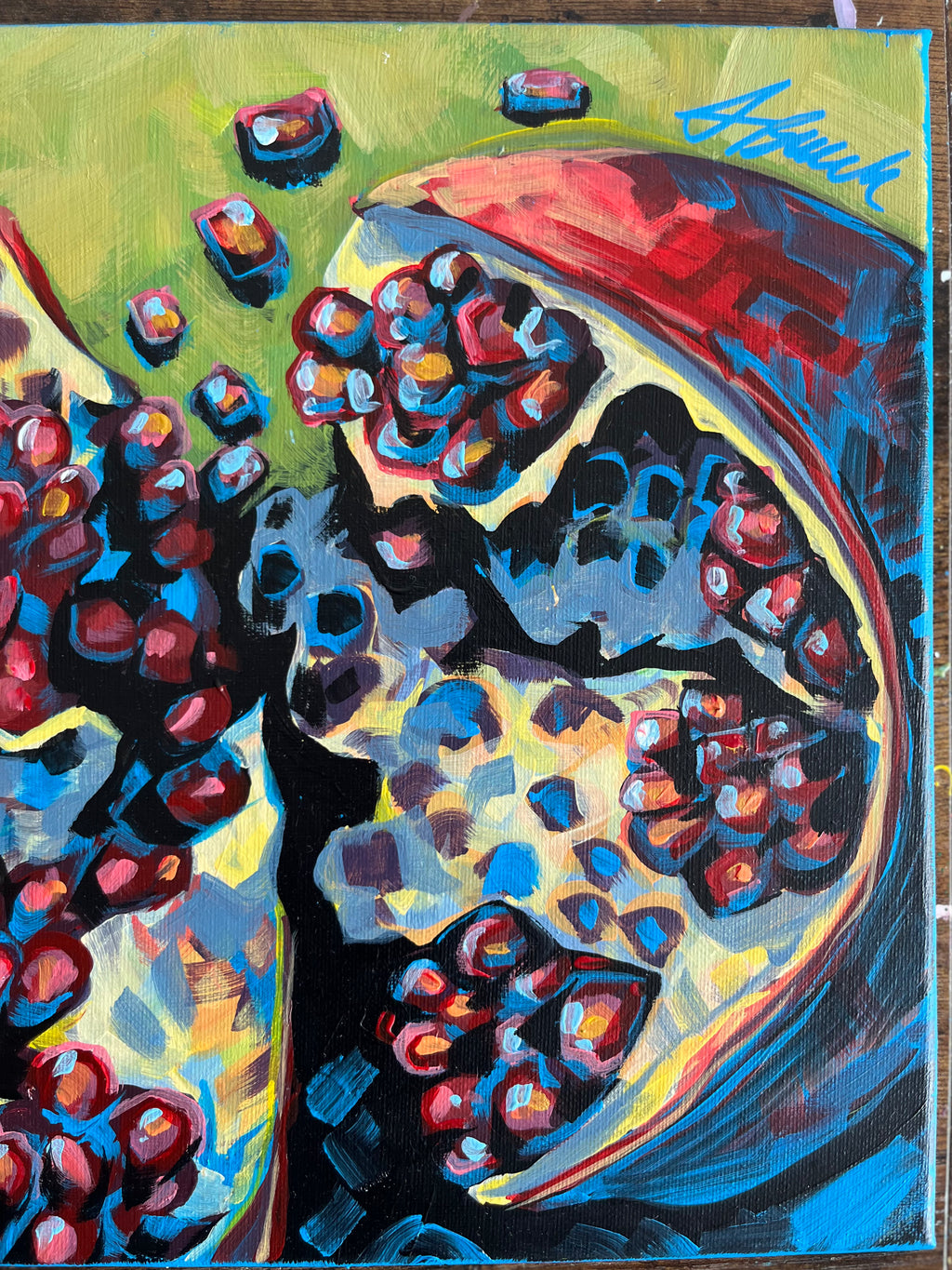 Original 'Unusual Pomegranate' - 40cm x 30cm