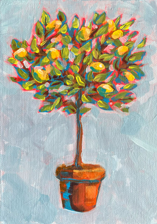 MINI Original 'Cute Little Lemon Tree' - 18 x 13cm