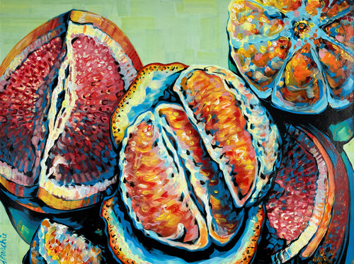 Original 'Mixed Oranges' - 80cm x 60cm