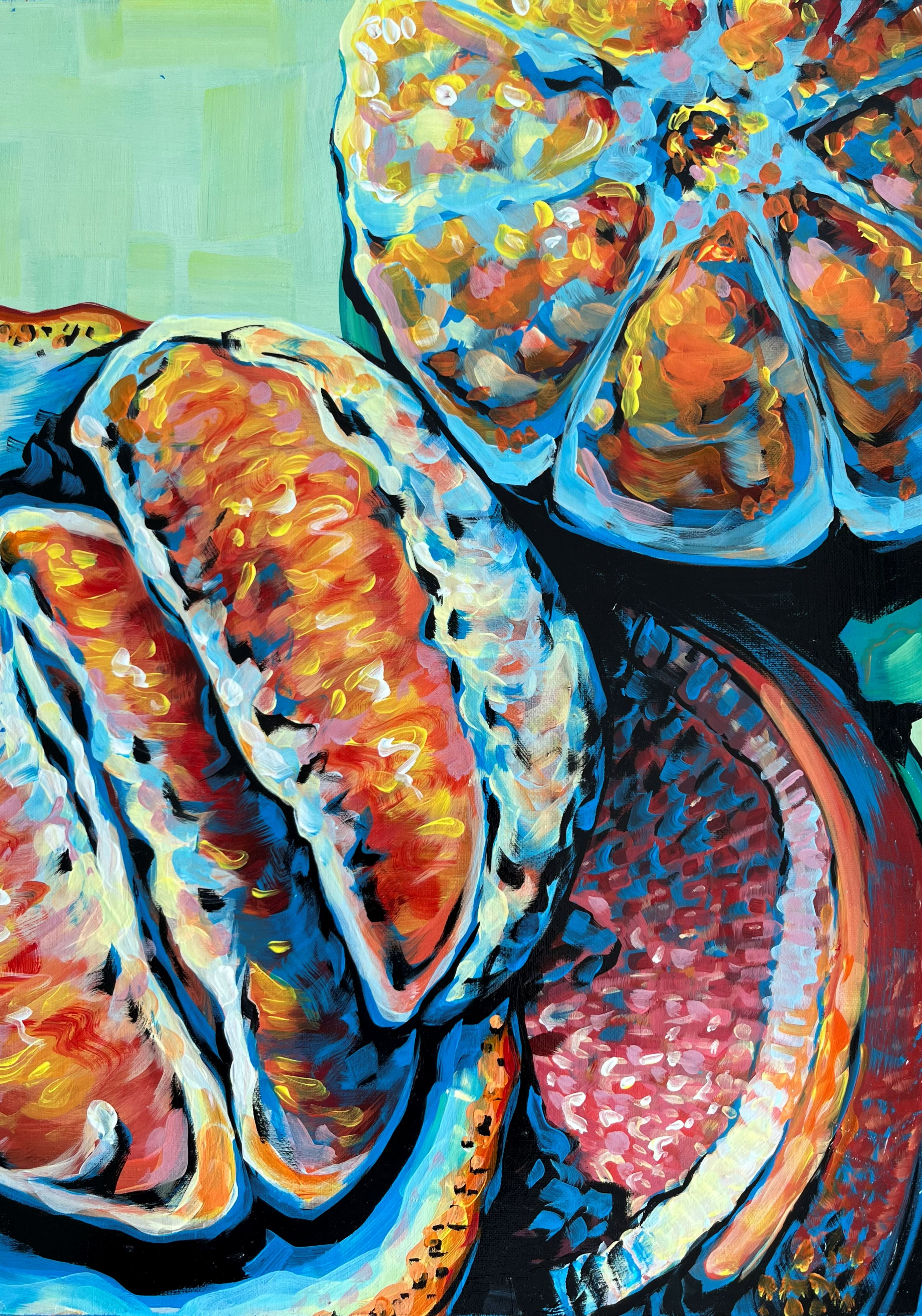 PRINT Mixed Oranges - right side focus
