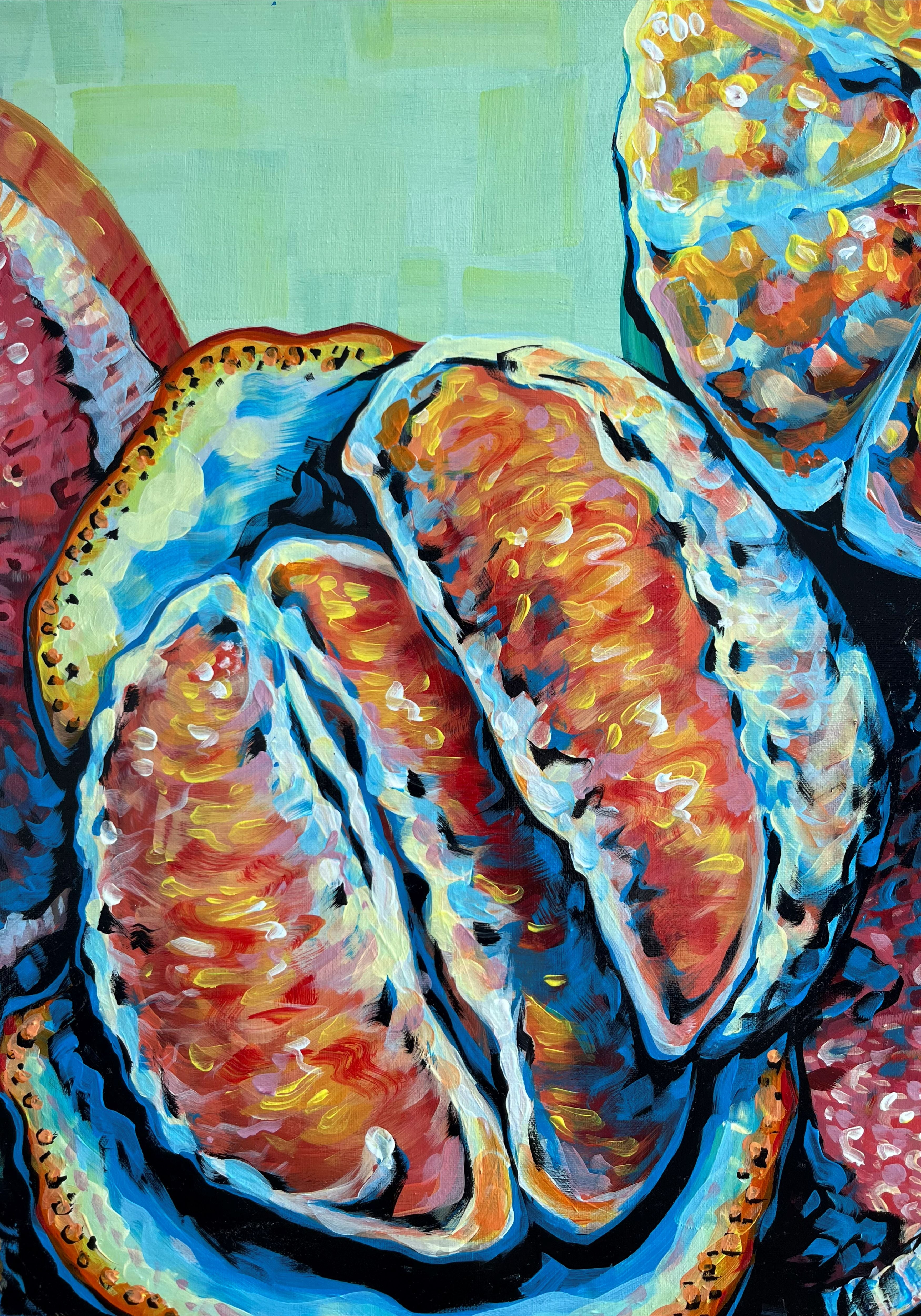 PRINT Mixed Oranges - middle focus