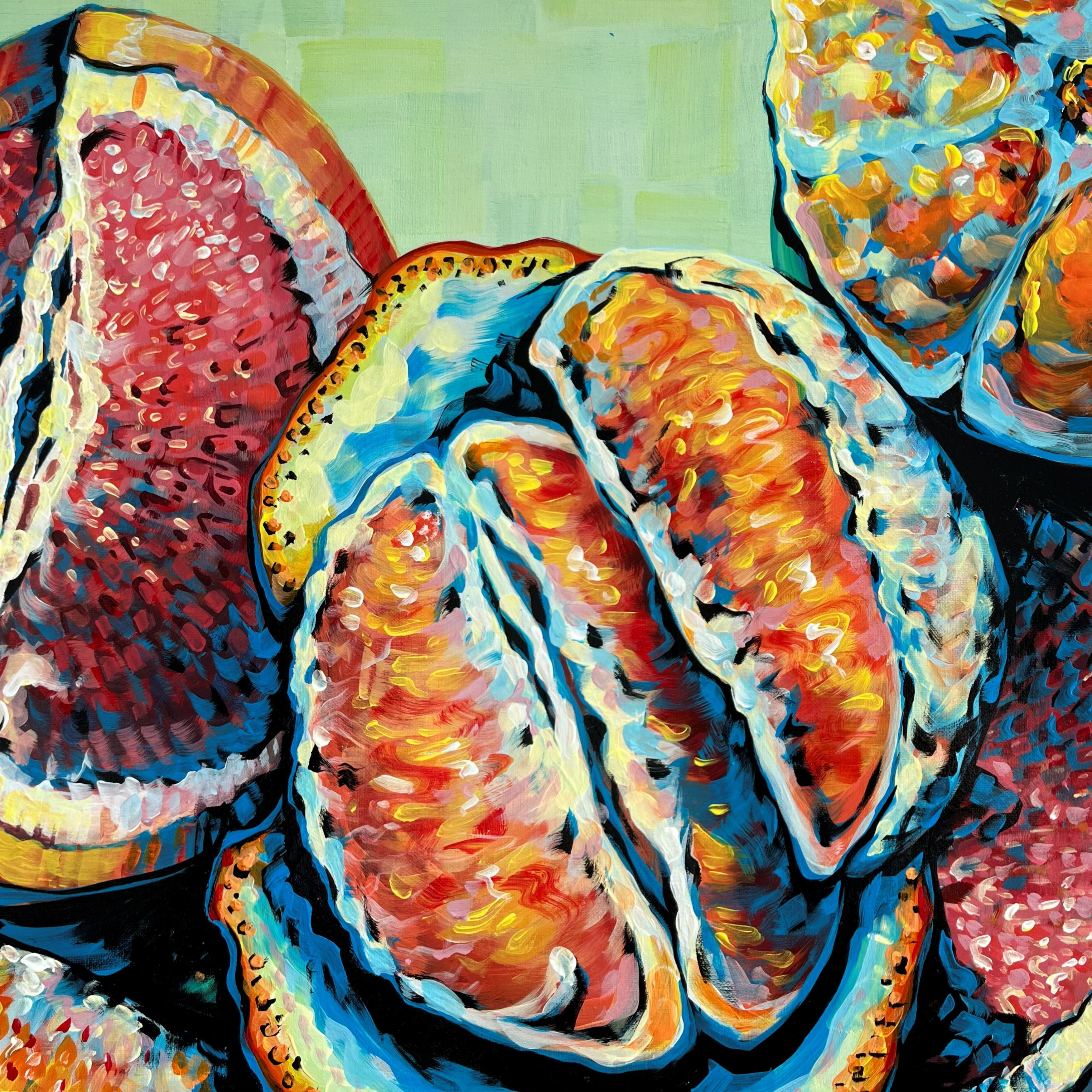 Original 'Mixed Oranges' - 80cm x 60cm