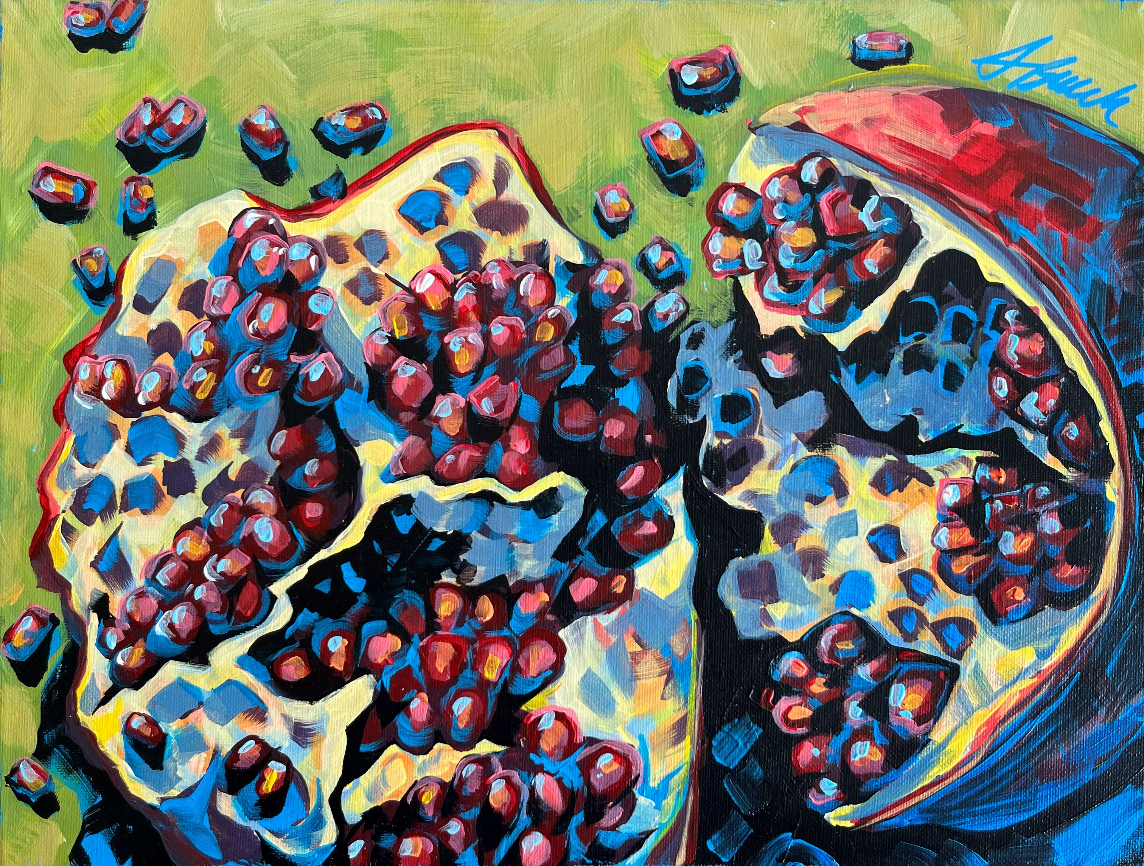 PRINT The Unusual Pomegranate - full image