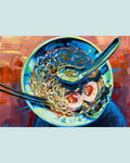 PRINT The Ramen and The Floating Soup Spoon - full image