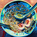 Original 'The Ramen and the Floating Soup Spoon' - 40cm x 30cm