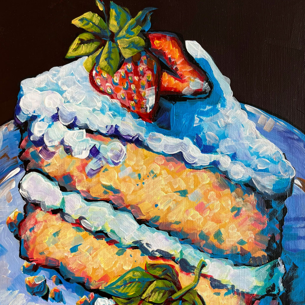 Original 'A Cheeky Slice' - 40cm x 30cm