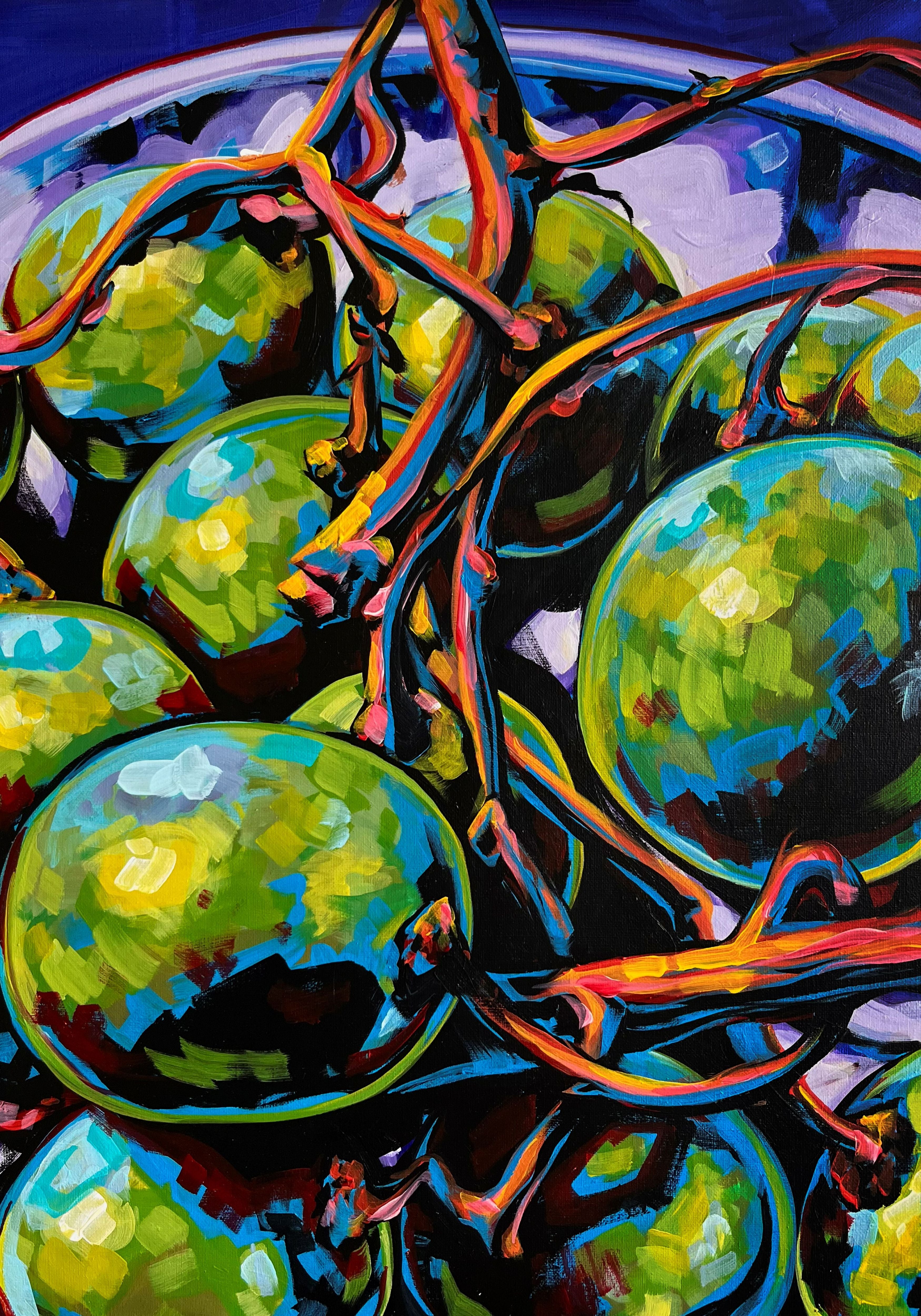 PRINT Even More Dramatic Grapes - full image