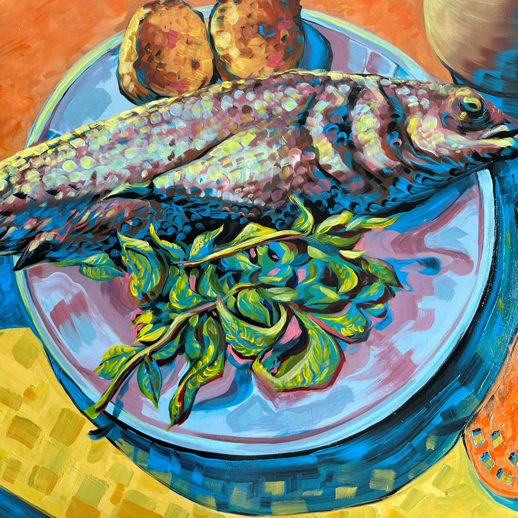 Original 'Mediterranean Dinner' - 80cm x 60cm