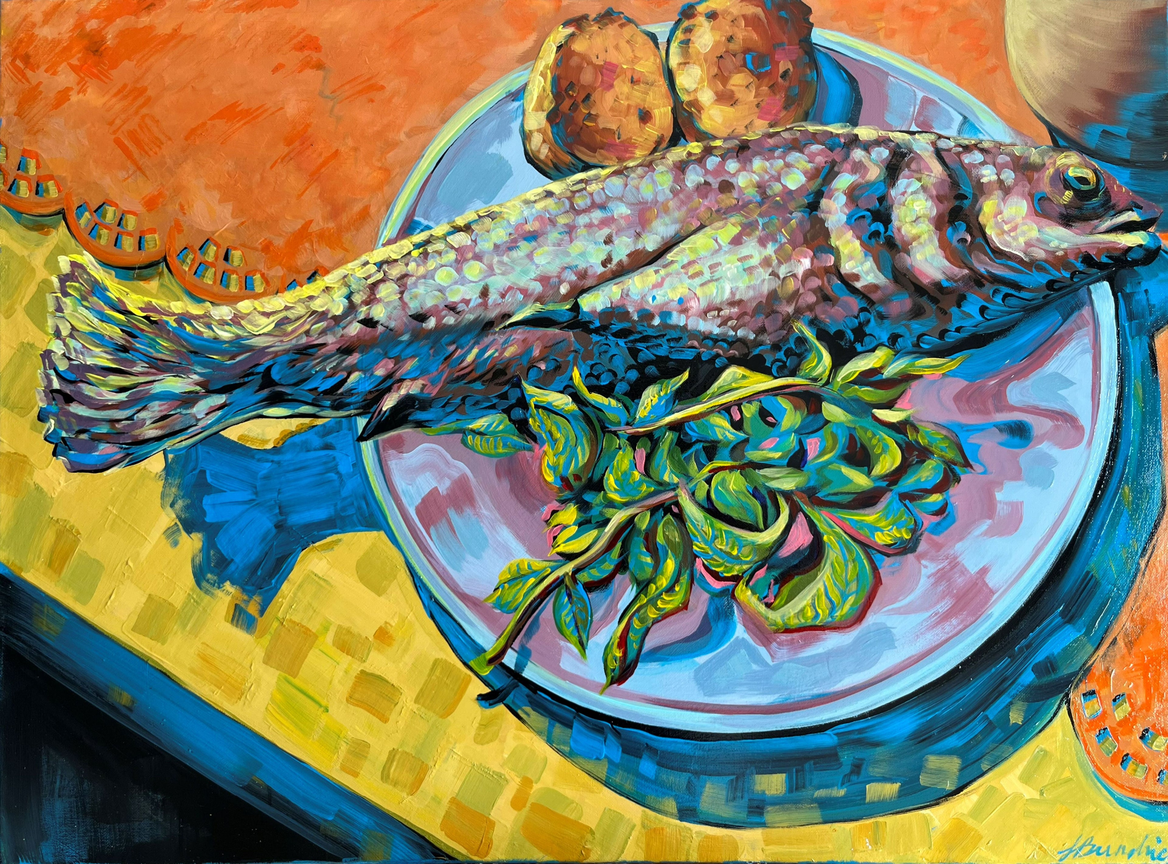 PRINT Mediterranean dinner - full image