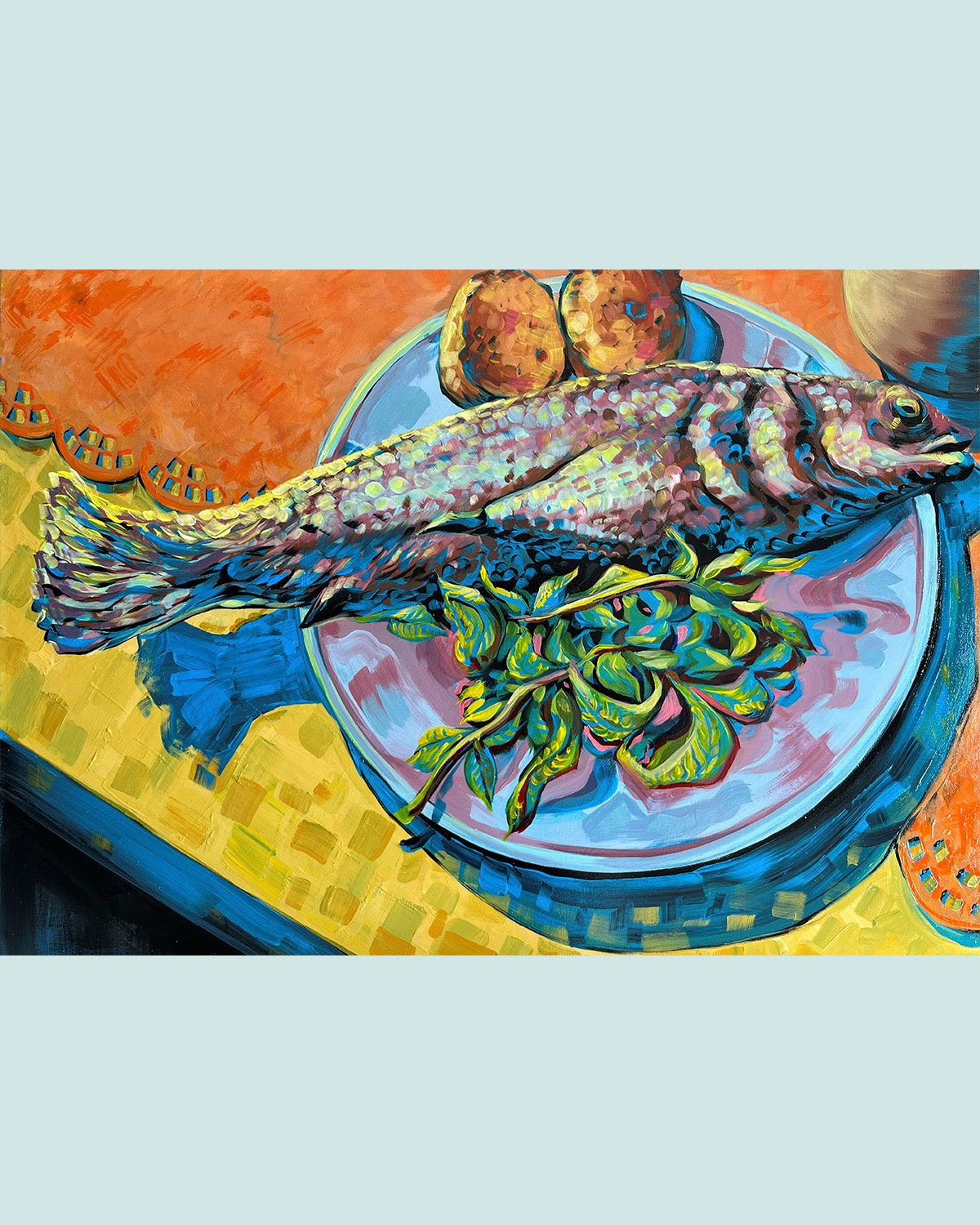 PRINT Mediterranean dinner - full image