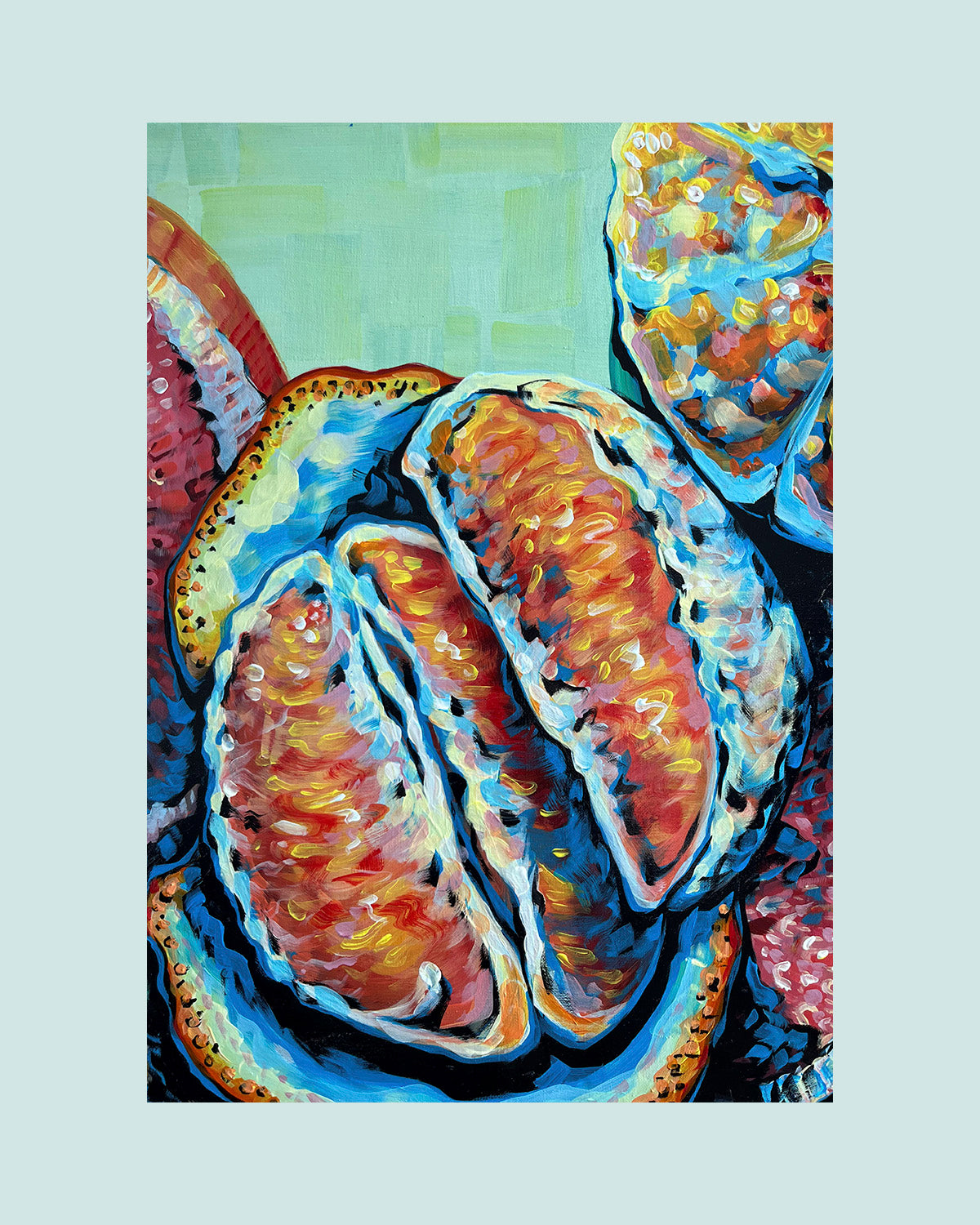 PRINT Mixed Oranges - middle focus