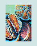 PRINT Mixed Oranges - right side focus